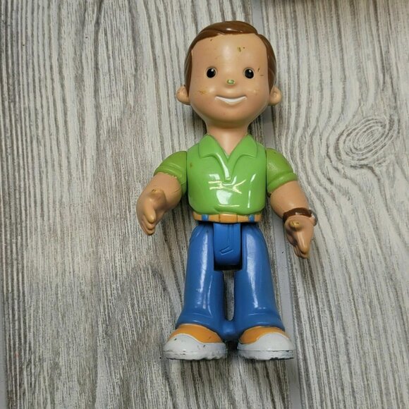 Fisher Price My First Dollhouse Furniture Kitchen Sink Fridge Table Toilet Dad - Picture 3 of 5